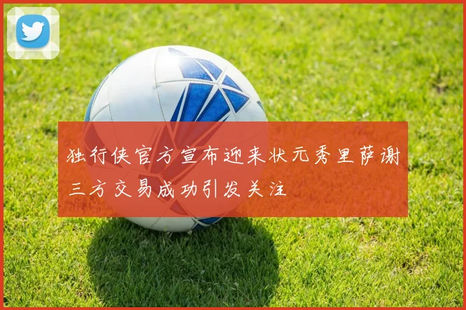 独行侠官方宣布迎来状元秀里萨谢三方交易成功引发关注